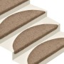 Alfombrilla autoadhesiva de escalera 15 uds 56x17x3 cm crema de vidaXL, Alfombrillas para escalones - Ref: Foro24-322354, Pre...