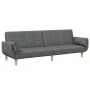 Zweiplätziges Schlafsofa mit Hocker, dunkelgrauer Stoff. von , Sofas - Ref: Foro24-3258142, Preis: 347,04 €, Rabatt: %