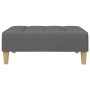 Sofá cama de 2 plazas con taburete tela gris oscuro de , Sofás - Ref: Foro24-3258142, Precio: 352,86 €, Descuento: %