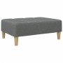 Sofá cama de 2 plazas con taburete tela gris oscuro de , Sofás - Ref: Foro24-3258142, Precio: 352,86 €, Descuento: %