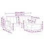 Zweiplätziges Schlafsofa mit Hocker, dunkelgrauer Stoff. von , Sofas - Ref: Foro24-3258142, Preis: 347,04 €, Rabatt: %