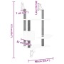 Árbol rascador para gatos de pared gris claro 153 cm de , Mobiliario para gatos - Ref: Foro24-172405, Precio: 77,38 €, Descue...