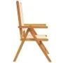 Sillas jardín reclinables 8 uds madera maciza y tela beige de , Sillas de jardín - Ref: Foro24-3214549, Precio: 575,28 €, Des...