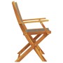 Sillas de jardín reclinables 4 uds madera maciza acacia gris de , Sillas de jardín - Ref: Foro24-3214568, Precio: 272,21 €, D...
