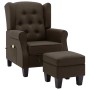 Sillón de masaje con reposapiés tela marrón de vidaXL, Sillones de masaje eléctricos - Ref: Foro24-320165, Precio: 256,80 €, ...