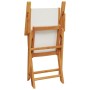Sillas jardín plegables 6 uds tela madera maciza y tela crema de , Sillas de jardín - Ref: Foro24-3214575, Precio: 328,22 €, ...