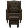 Massagesessel aus braunem Stoff mit Fußstütze von vidaXL, Elektrische Massagesessel - Ref: Foro24-320165, Preis: 238,35 €, Ra...