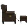 Massagesessel aus braunem Stoff mit Fußstütze von vidaXL, Elektrische Massagesessel - Ref: Foro24-320165, Preis: 238,35 €, Ra...