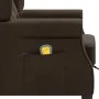 Massagesessel aus braunem Stoff mit Fußstütze von vidaXL, Elektrische Massagesessel - Ref: Foro24-320165, Preis: 238,35 €, Ra...