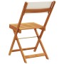 Sillas jardín plegables 8 uds tela madera maciza y tela crema de , Sillas de jardín - Ref: Foro24-3214612, Precio: 280,89 €, ...