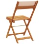 Sillas de jardín plegables 4 uds madera maciza y tela beige de , Sillas de jardín - Ref: Foro24-3214619, Precio: 162,62 €, De...
