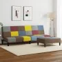 Sofá cama de 2 plazas con taburete tela Patchwork de , Sofás - Ref: Foro24-3258121, Precio: 307,62 €, Descuento: %
