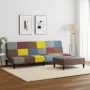 Sofá cama de 2 plazas con taburete tela Patchwork de , Sofás - Ref: Foro24-3258121, Precio: 307,62 €, Descuento: %