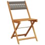 Juego de bistro de 3 piezas polipropileno y madera maciza gris de , Conjuntos de jardín - Ref: Foro24-3281746, Precio: 133,12...