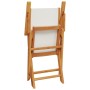 Juego de bistro de 3 piezas tela y madera maciza blanco crema de , Conjuntos de jardín - Ref: Foro24-3281856, Precio: 174,91 ...