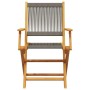 Juego de bistro de 3 piezas polipropileno y madera maciza gris de , Conjuntos de jardín - Ref: Foro24-3281854, Precio: 202,53...