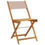 Juego de bistro de 3 piezas tela y madera maciza taupe de , Conjuntos de jardín - Ref: Foro24-3281750, Precio: 131,39 €, Desc...