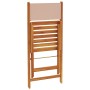 Juego de bistro de 3 piezas tela y madera maciza taupe de , Conjuntos de jardín - Ref: Foro24-3281750, Precio: 131,39 €, Desc...