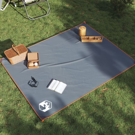 Manta de picnic con piquetas gris y naranja 205x155 cm de , Camping y senderismo - Ref: Foro24-4004202, Precio: 15,15 €, Desc...