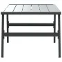 Mesa de jardín acero recubrimiento en polvo negro 90x45x35 cm de , Mesas de jardín - Ref: Foro24-4008106, Precio: 62,18 €, De...