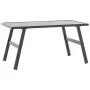 Mesa de jardín acero recubrimiento en polvo negro 90x45x35 cm de , Mesas de jardín - Ref: Foro24-4008106, Precio: 62,18 €, De...