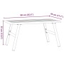 Mesa de jardín acero recubrimiento en polvo negro 90x45x35 cm de , Mesas de jardín - Ref: Foro24-4008106, Precio: 65,97 €, De...