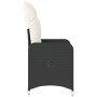 Sillones reclinable jardín cojines 2 uds ratán sintético negro de , Sillas de jardín - Ref: Foro24-365685, Precio: 212,46 €, ...