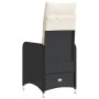 Sillones reclinable jardín cojines 2 uds ratán sintético negro de , Sillas de jardín - Ref: Foro24-365685, Precio: 212,46 €, ...