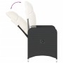 Sillones reclinable jardín cojines 2 uds ratán sintético negro de , Sillas de jardín - Ref: Foro24-365685, Precio: 212,46 €, ...