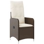 Sillas de jardín reclinables con mesa 2 uds ratán PE marrón de , Sillas de jardín - Ref: Foro24-365691, Precio: 265,75 €, Des...