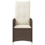 Sillas de jardín reclinables con mesa 2 uds ratán PE marrón de , Sillas de jardín - Ref: Foro24-365691, Precio: 265,75 €, Des...