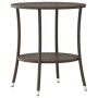 Sillas de jardín reclinables con mesa 2 uds ratán PE marrón de , Sillas de jardín - Ref: Foro24-365691, Precio: 265,75 €, Des...
