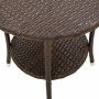 Sillas de jardín reclinables con mesa 2 uds ratán PE marrón de , Sillas de jardín - Ref: Foro24-365691, Precio: 265,75 €, Des...