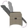 Sillones reclinable jardín y cojines 2 uds ratán sintético gris de , Sillas de jardín - Ref: Foro24-365702, Precio: 304,25 €,...