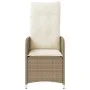 Sillones reclinables de jardín con mesa 2 uds ratán PE beige de , Sillas de jardín - Ref: Foro24-365693, Precio: 260,10 €, De...
