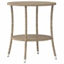 Sillones reclinables de jardín con mesa 2 uds ratán PE beige de , Sillas de jardín - Ref: Foro24-365693, Precio: 266,51 €, De...