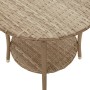 Sillones reclinables de jardín con mesa 2 uds ratán PE beige de , Sillas de jardín - Ref: Foro24-365693, Precio: 266,51 €, De...