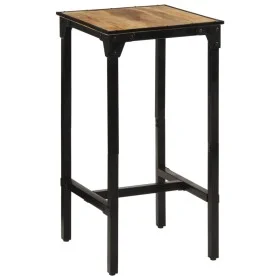 Solid mango wood bar table rough 60x55x107 cm by , Kitchen stools - Ref: Foro24-358939, Price: 155,70 €, Discount: %