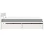 Bed with drawers and solid white pine mattress 140x190 cm by , Beds and slatted bases - Ref: Foro24-3281911, Price: 500,98 €,...