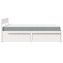 Cama con cajones y colchón madera maciza pino blanco 140x190 cm de , Camas y somieres - Ref: Foro24-3281911, Precio: 525,90 €...