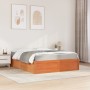 Cama con colchón madera maciza de pino marrón cera 160x200 cm de , Camas y somieres - Ref: Foro24-3281930, Precio: 458,78 €, ...
