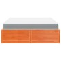 Cama con colchón madera maciza de pino marrón cera 160x200 cm de , Camas y somieres - Ref: Foro24-3281930, Precio: 458,78 €, ...