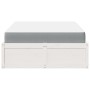 Cama con colchón madera maciza de pino blanco 140x190 cm de , Camas y somieres - Ref: Foro24-3281947, Precio: 412,48 €, Descu...
