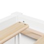Cama con colchón madera maciza de pino blanco 140x190 cm de , Camas y somieres - Ref: Foro24-3281947, Precio: 412,48 €, Descu...
