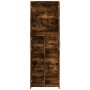 Aparador alto madera de ingeniería roble ahumado 60x35x180 cm de , Taquillas y armarios de almacenamiento - Ref: Foro24-32766...