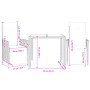 Mesita y sillas con cojines 3 piezas ratán sintético negro de , Conjuntos de jardín - Ref: Foro24-3276863, Precio: 322,47 €, ...