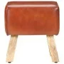 Banco potro gimnasio cuero auténtico madera mango marrón 38 cm by vidaXL, Dining and kitchen benches - Ref: Foro24-320786, Pr...