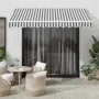 Manual retractable awning with anthracite and white LED 300x250 cm by , Awnings - Ref: Foro24-3215779, Price: 272,81 €, Disco...