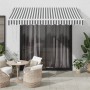 Toldo retráctil manual con LED antracita y blanco 300x250 cm de , Toldos - Ref: Foro24-3215779, Precio: 273,88 €, Descuento: %