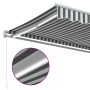 Toldo retráctil manual con LED antracita y blanco 300x250 cm de , Toldos - Ref: Foro24-3215779, Precio: 273,88 €, Descuento: %